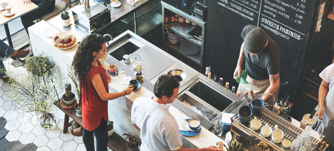 Restaurante lleno de gente